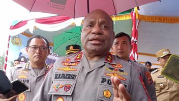 Papuan Police Escort The Visit Of Vice President Ma'ruf Amin In Mimika, Central Papua