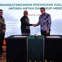 Antam Teken Jual Beli Emas 6 Metrik Ton dengan Anak usaha MDKA
