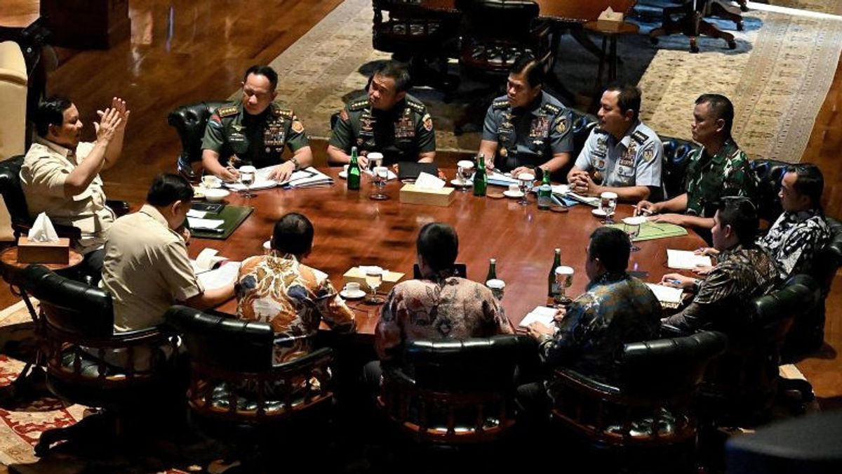 Prabowo Kumpulkan Petinggi TNI, BIN, dan Kemhan Bahas Gejolak Global