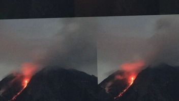 The Appearance Of The Fall Of Lava Pijar Gunung Semeru