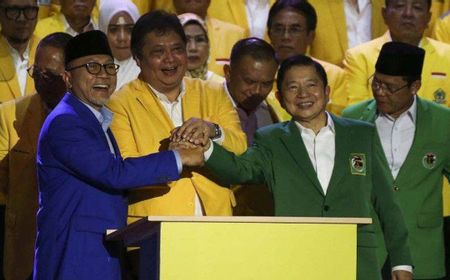 3 Ketum Parpol KIB Tiba di KPU, PAN Jadi yang Pertama Berikan Berkas Daftar Pemilu, Disusul Golkar dan PPP