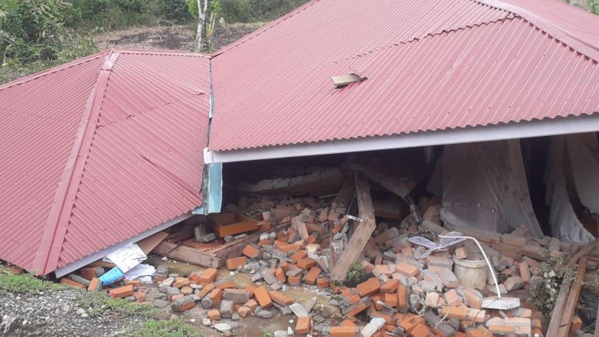 呼吸急促，西帕萨曼地震受害者死亡