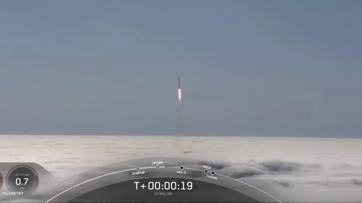 Roket Falcon 9 SpaceX yang Membawa 46 Satelit Starlink Berhasil Diluncurkan pada Hari Minggu
