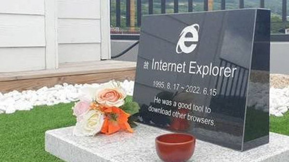 Batu Nisan Internet Explorer Tengah Viral di Korea Selatan, Dampak Penutupan Aplikasi Kesayangan
