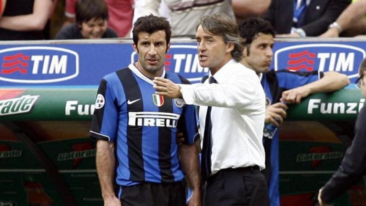 Figo Sebut Mancini Rusak Kariernya di Inter Milan