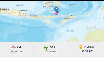 7.4 Le Tremblement De Terre De Magnitude Dans L’est De Nusa Tenggara Fait Paniquer Les Touristes De Labuan Bajo Fuyant L’hôtel