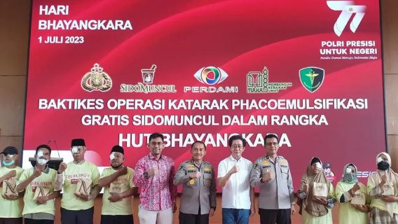 Sido Muncul Gelar Operasi Katarak Gratis di RS Polri