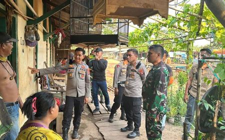 Polisi Patroli Gabungan di Sekitar Lokasi Bentrok di Seruyan