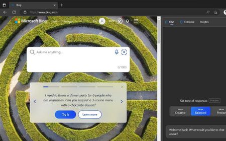 Bing Chat Kini Hadir di Sidebar Microsoft Egde