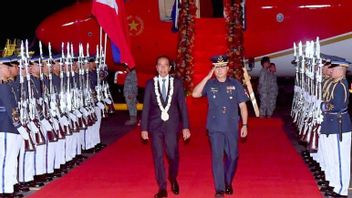 President Jokowi Arrives In The Philippines