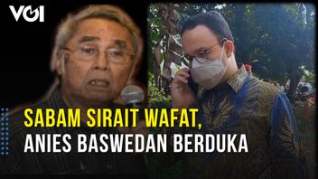 VIDÉO : Sabam Sirait Meurt, Anies Baswedan Pleure