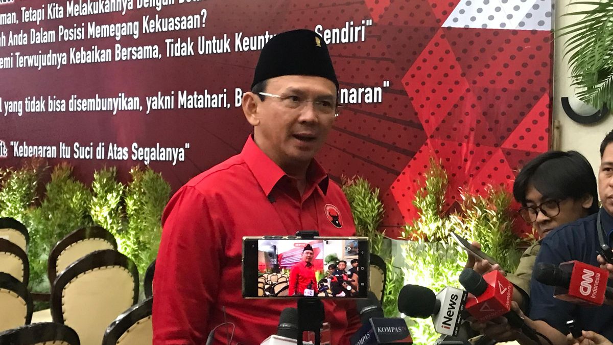 Anies opportunités soulevées par le PDIP, Ahok: Il est impossible de prendre des étrangers tant que le cadre est prêt