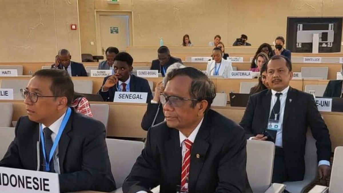 Mahfud MD Explains Indonesia's Achievements In Protecting Human Rights At The UN Forum