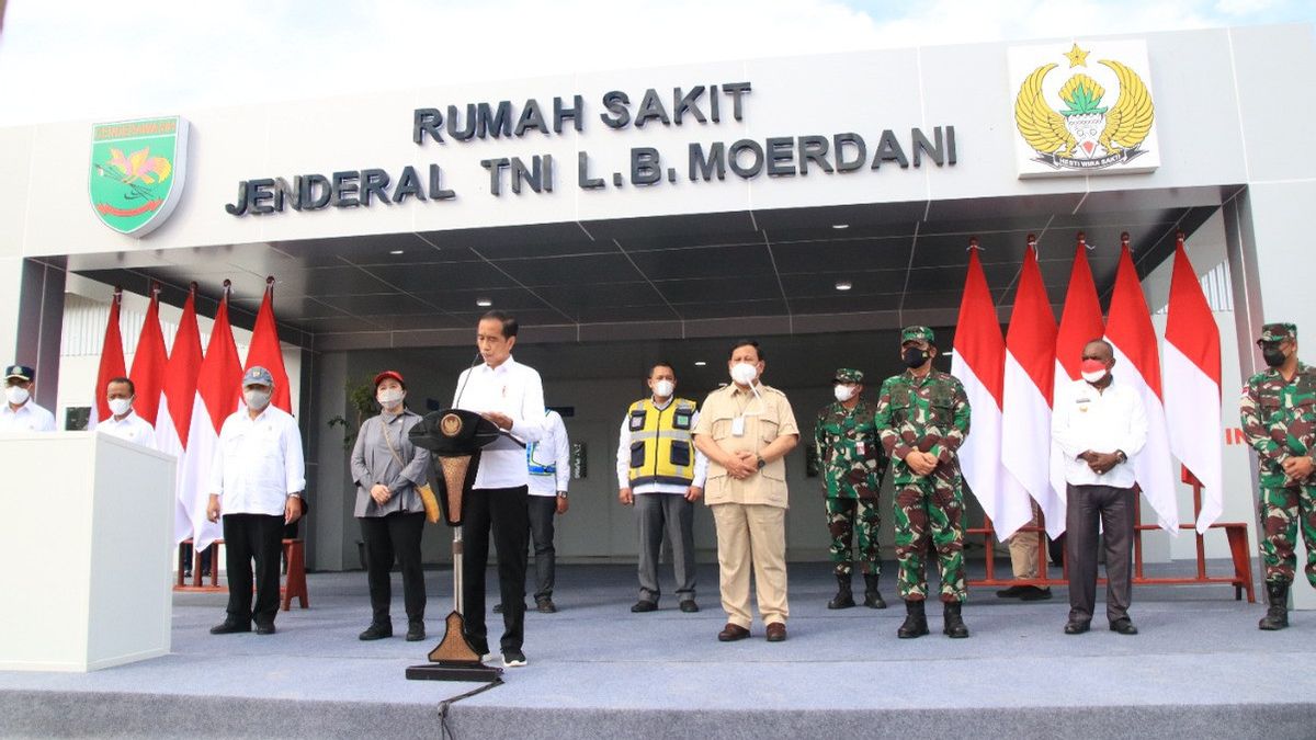 Witnessed By Prabowo And Puan Maharani, Jokowi Inaugurates The Modular Hospital Project In Papua Working On PTPP