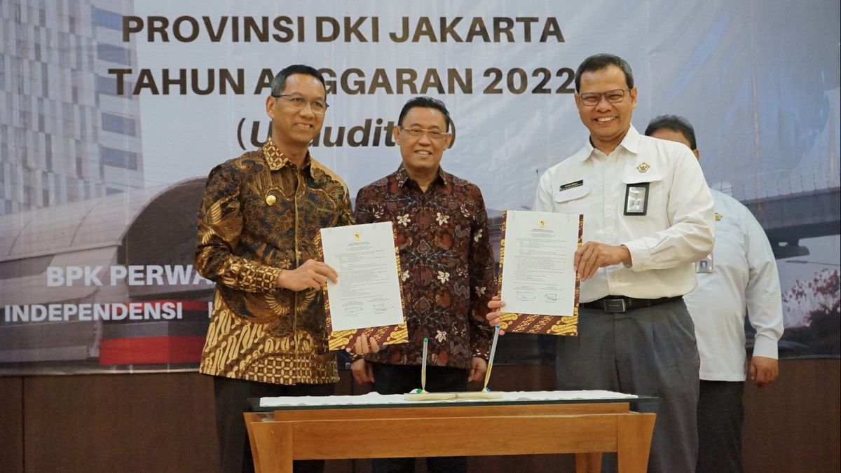 Submit The 2022 Financial Report To The BPK, Acting Governor Heru Hopes That DKI Will Get WTP