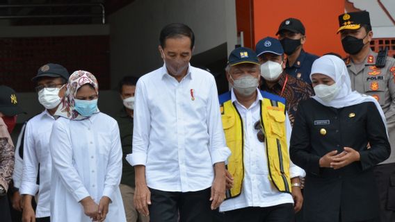 La Filiale De PTPP Construit Le Grand Marché De Ngawi, Président Jokowi: Dieu Merci, Il Peut être Utilisé Par La Communauté Environnante