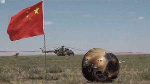 Chine : L'échantillon du côté sombre de la lune avec Chang'e-6