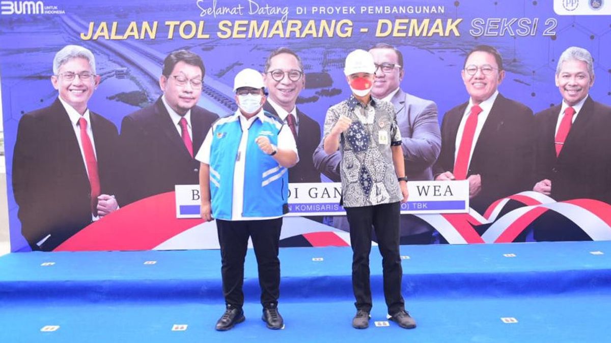 Saat Ganjar Pranowo Apresiasi Proyek Tol Semarang-Demak, Ini Kata Komisaris PTPP Andi Gani Nena Wea