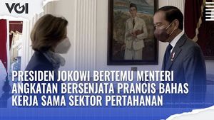 VIDEO: Momen Pertemuan Presiden Jokowi Dengan Menteri Angkatan Bersenjata Prancis