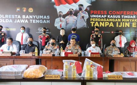 Polda Jateng Ungkap Kasus Minyak Goreng Kemasan Tanpa Izin Edar di Banyumas, 14 Ton Barang Bukti Disita