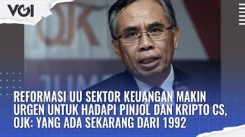 VIDEO: Reformasi UU Sektor Keuangan, OJK: Yang Ada Sekarang dari 1992