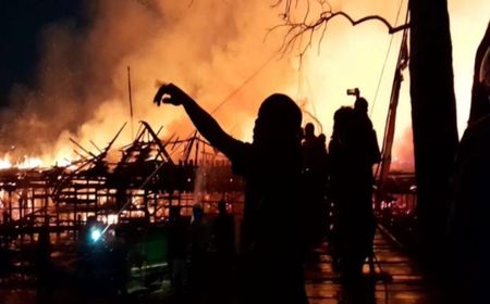 50 Rumah di Palangka Raya Ludes Dilahap si Jago Merah, Pengungsi Ditampung di Gedung KONI