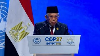 Shows Indonesia's Steps To Overcome The Climate Crisis At COP27 Egypt, Vice President Invites Other Countries To Get Involved