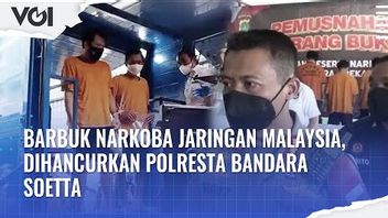 VIDEO: Barbuk Narkoba Jaringan Malaysia, Dihancurkan Polresta Bandara Soetta