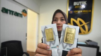 黄金价格下跌2,000印尼盾,最低价格为612,500印尼盾