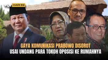VOI Today: Prabowo's Communication Style Is Spotlighted After Inviting a Figure Who Criticized the Government