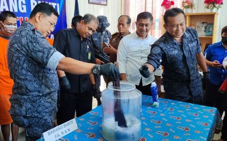 Barang Bukti 385 Gram Sabu Milik Pengedar Lintas Provinsi Kalteng Dimusnahkan