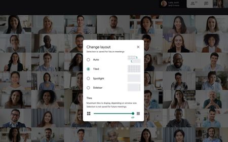 Cara Melihat Semua Peserta di Google Meet, Cukup Aktifkan Grid View