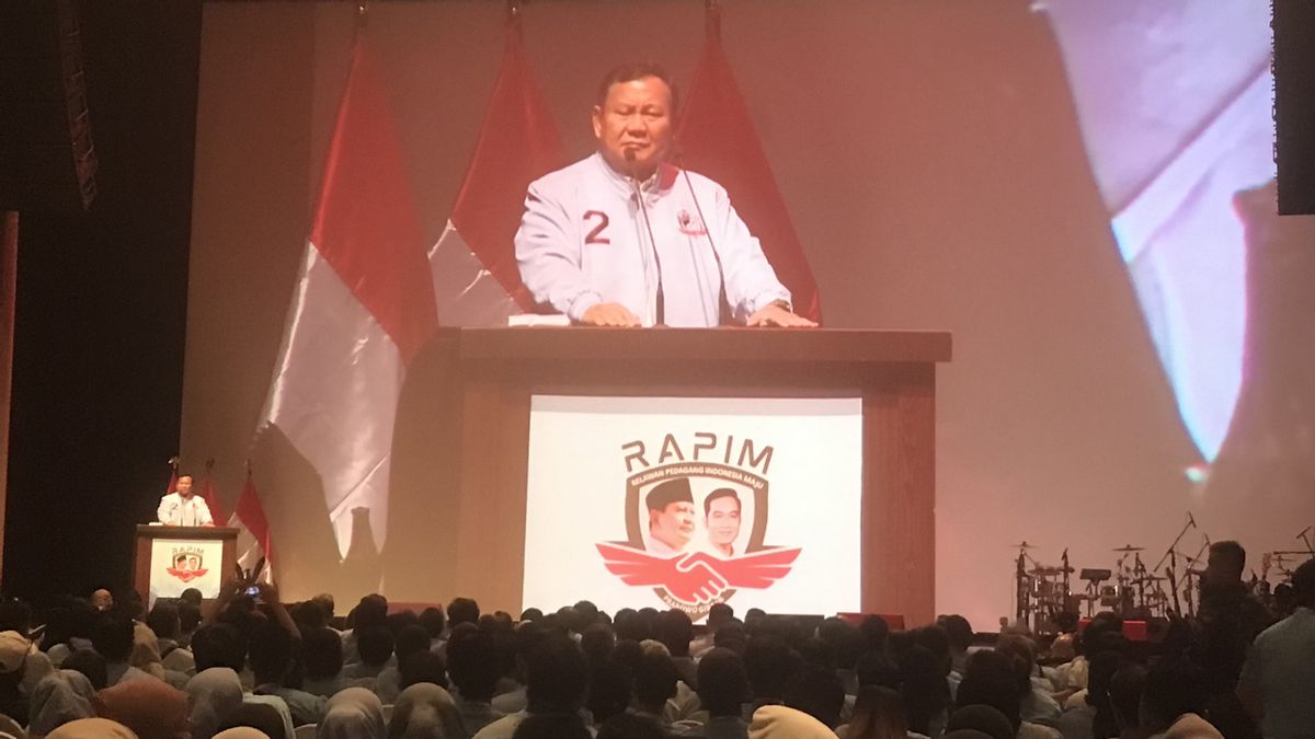 Prabowo : Tout le monde gagnera, je le respecterai, mais quand on me donne le mandat, je serai tenu par tous les rangs.