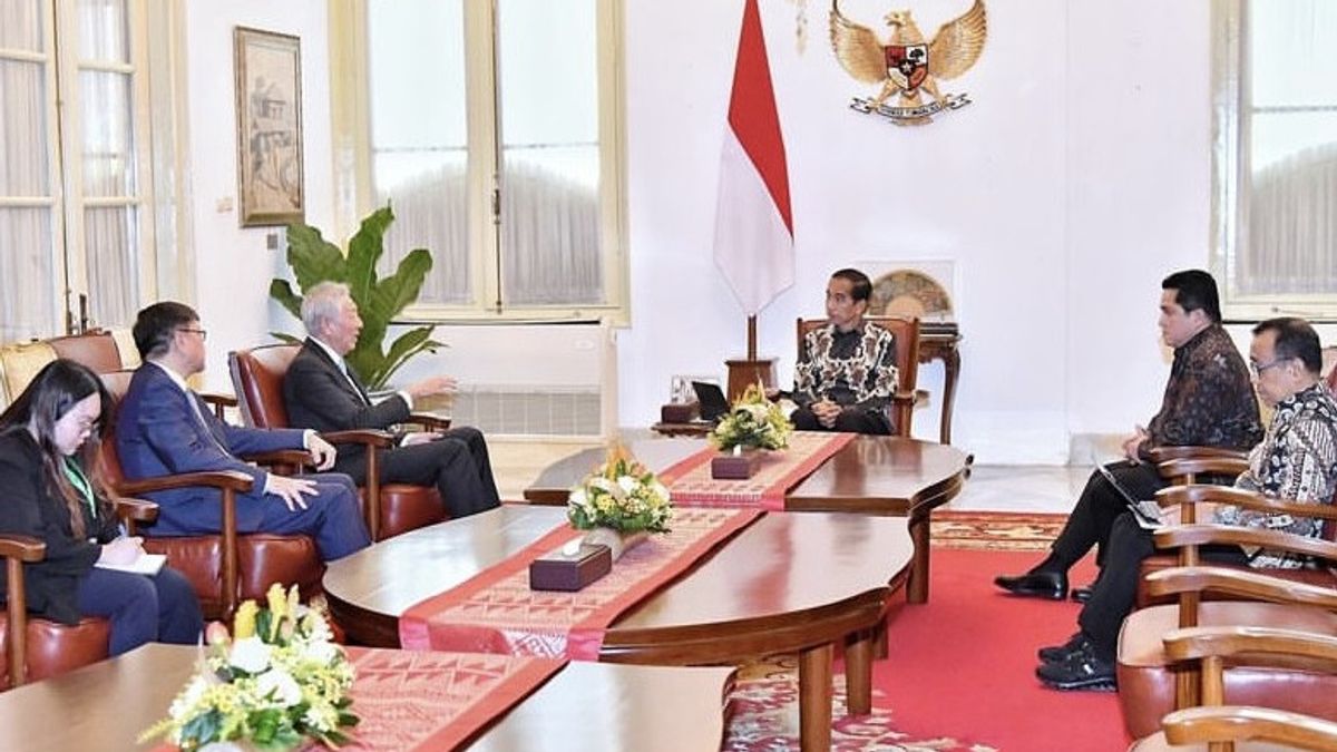 Bertemu Menteri Senior Singapura, Jokowi Bahas Peluang Kerja Sama Transisi Energi Hijau