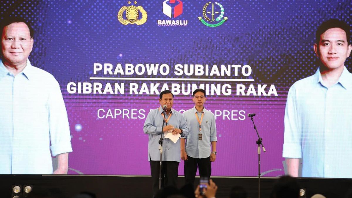 Le premier jour de la campagne électorale, le site internet Prabowo-Gibran a remis une aide humanitaire aux Palestiniens