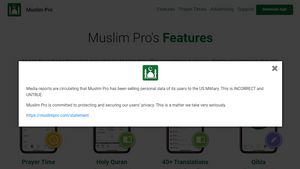 <i>Developer</i> Muslim Pro Jawab Tuduhan Jual Data ke Militer AS 