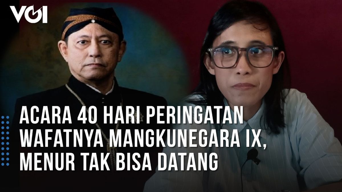 VIDEO: 40 Hari Wafatnya Mangkunegara IX, Menur Tak Bisa Hadir