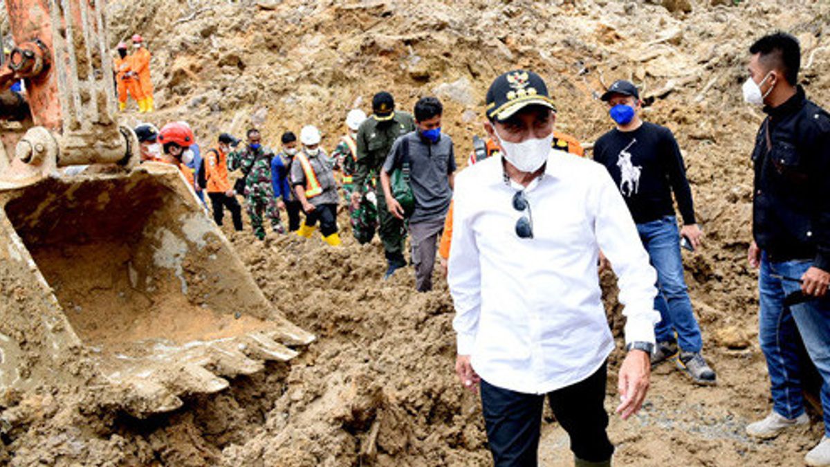 Gubernur Edy Rahmayadi Minta Evakuasi Korban Tanah Longsor PLTA Batangtoru Optimal