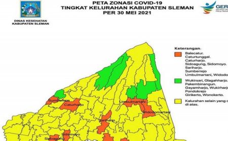 Kabar Baik dari Sleman, Tidak Ada Kelurahan yang Berstatus Zona Merah COVID-19