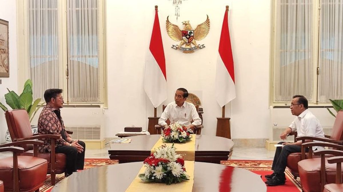 Syahrul Yasin Limpo Akhirnya Tatap Muka Langsung dengan Jokowi di Istana