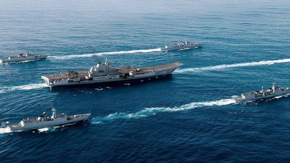  China Kirim Kelompok Tempur Kapal Induk Liaoning ke Perairan Dekat Taiwan