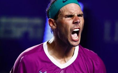 Kandaskan Petenis Peringkat 1 Dunia Medvedev 2 Set Langsung, Rafael Nadal Capai Final Meksiko Open