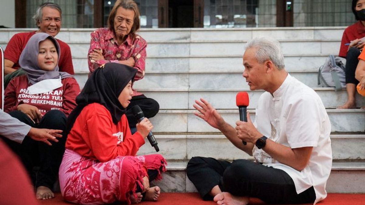 Pesan Cinta Komunitas Sahabat Difabel Semarang untuk Ganjar Pranowo