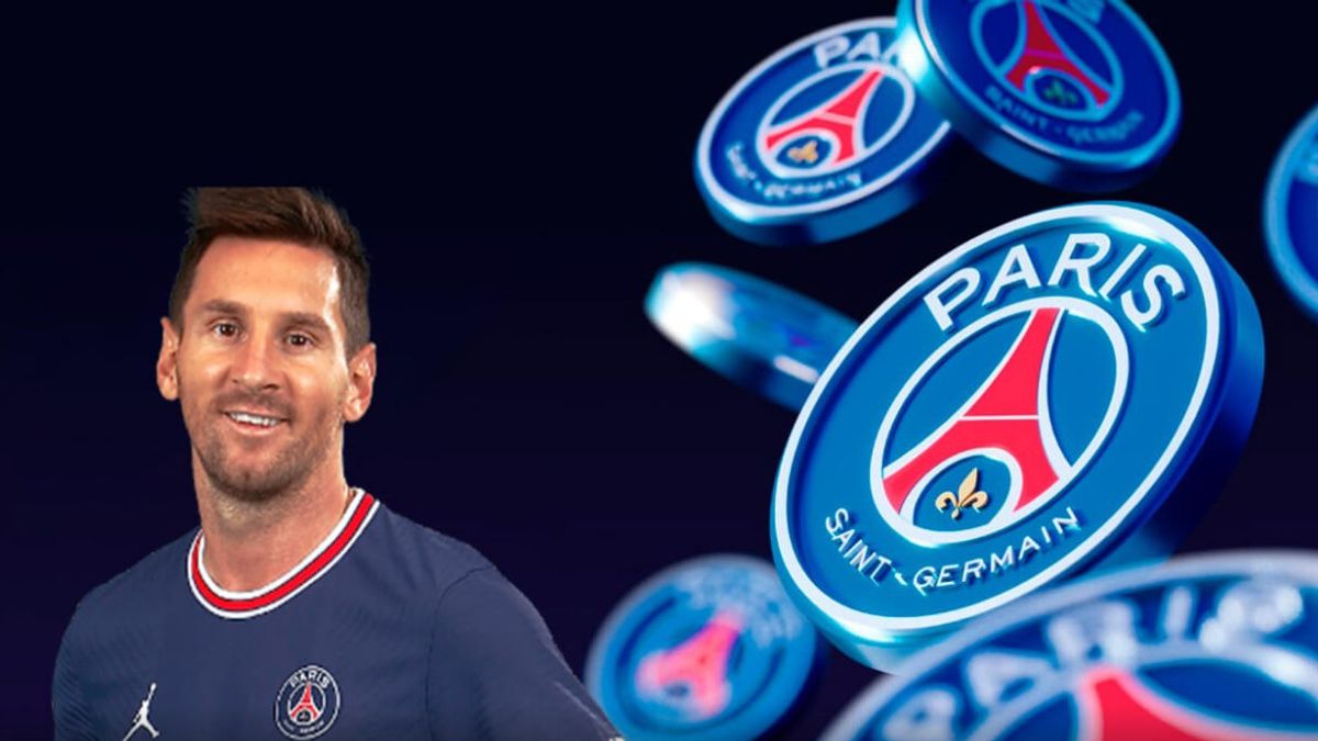 lionel messi was presented with crypto psg fan token as part of transfer deal, approximately how