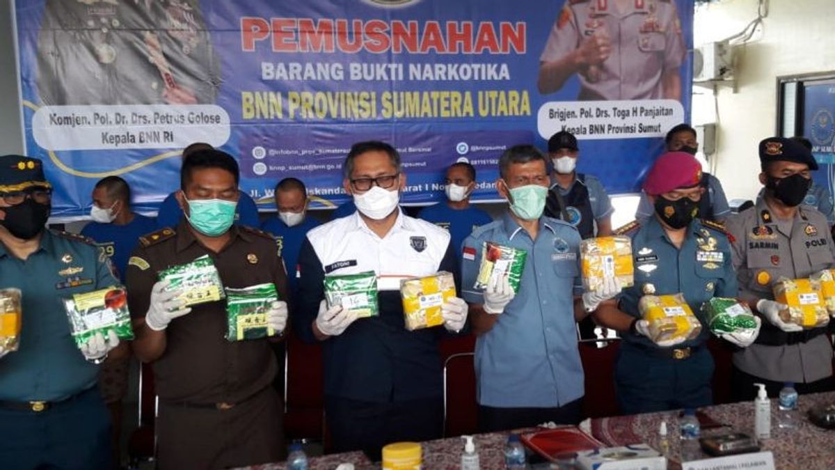 5 Suspects In Drug Cases In North Sumatra Threatened With Death Penalty, Evidence Of 68.67 Kg Of Shabu And 59 Thousand Ecstasy Pills