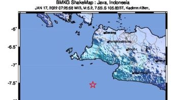 Le Séisme De Magnitude 5,4 Secoue Sukabumi Et Ses Environs