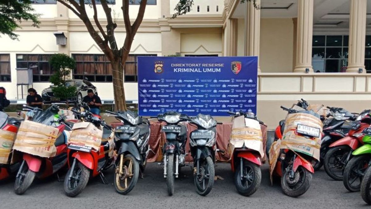 ジャンビ警察、ジャカルタからの51台のオートバイの盗難事件を明らかに
