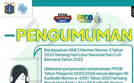 Penyesuaian Jadwal PPDB 2023/2024 di DKI Jakarta Dilakukan Menyusul Perubahan Cuti Bersama