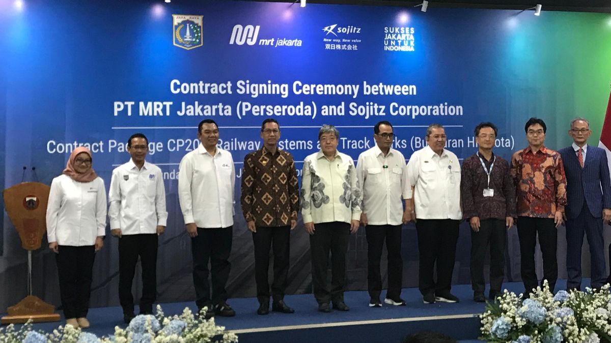 MRTジャカルタは日本のコンサルタントとのCP 205フェーズ2A契約に署名し、その価値は1.5兆ルピアです