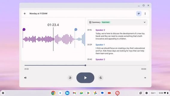 谷歌将在Chromebook Plus上发布录音器应用程序